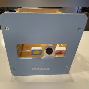 Moover Wooden Activity Cube: Shape Sorter, Bead Maze & Fine Motor Montessori Toy